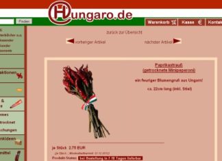 Tip: Ungarn in Deutschland? Ungarische Produkte per Klick