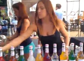 Abgefahrene Cocktailmixer performen auf den Strassen von Debrecen!