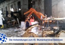 Die letzten Vorbereitungen zum 45. Blumenkarneval in Debrecen laufen – VIDEO