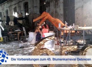 Die letzten Vorbereitungen zum 45. Blumenkarneval in Debrecen laufen – VIDEO