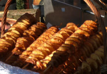 Ungarische Kartoffelchips handgemacht