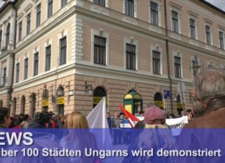 Gegen die Regierung: Demonstrationen in über 100 Städten Ungarns!