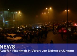 Autofan-Flashmob in Ostungarn!