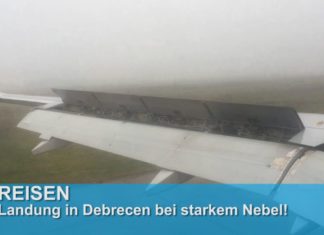 TAKE OFF: Flug nach Debrecen – Landung bei starkem Nebel