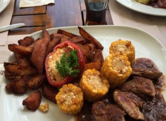 Reichlich auf dem Teller! Ungarische Portionen sind meist größer!