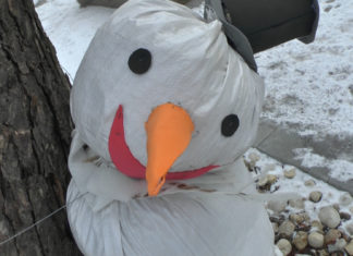 Feiert Sümeg hier den Welttag des Schneemannes?