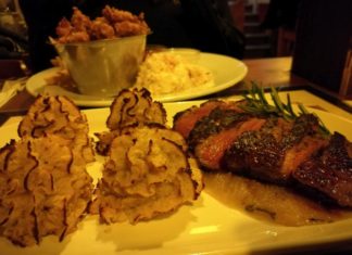 Die Entenbrust im Westy Restaurantschiff in Györ