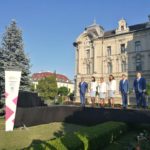 Feierliche Platzierung des Olympischen Feuers