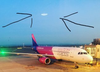Ufo über Wizzair-Flieger?