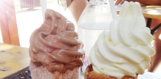 DAS ist ungarisches Eis: Kürtöskalacs Eis!