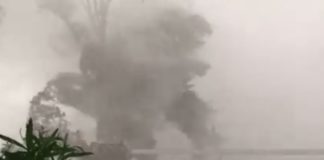 Videoausschnitt vom Mega-Sturm am Balaton