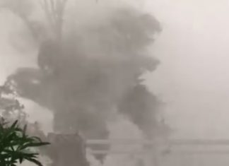 Videoausschnitt vom Mega-Sturm am Balaton