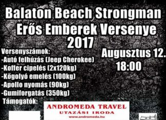 Strongman Wettbewerb in Gyenesdiás am Balaton Beach!