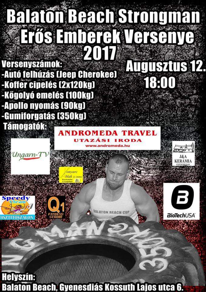 Strongman Wettbewerb In Gyenesdi s Am Balaton Beach Ungarn TV 