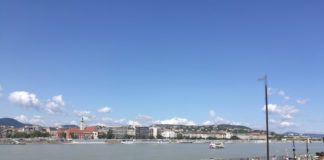 Heute Waschung der Margit híd in Budapest!