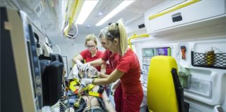 Ausbildung im Übungsrettungswagen in Budapest!