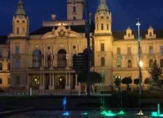 Die musikalischen Fontänen von Györ