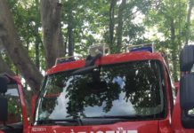 Feuer im Krankenhaus Györ!