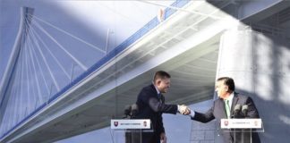 Arbeiten an Brücke in Kómárom in vollem Gange