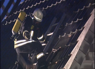 Feuerwehrmeisterschaft im Treppenlauf in Budapest