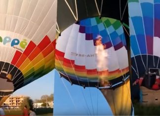 Mit dem Heißluftballon über Györ