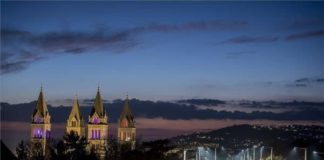 Das 3. Lichtlein an der Kathedrale von Pécs