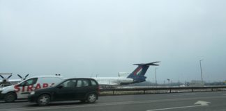 Schnappschuss: Malév-Nostalgie an der Autobahn