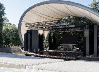 Das Margitsziget-Freilichttheater mit einer besonderen Aufführung im Juli