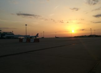 Sundowner am Budapest Airport