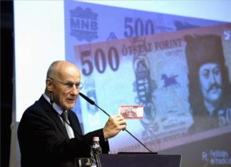 Der alte 500 Forint Schein nur noch bis 31. Oktober im Zahlungsverkehr