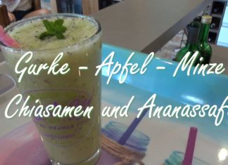 Smoothie-Time: Heute trifft Apfel auf Gurke und Minze!