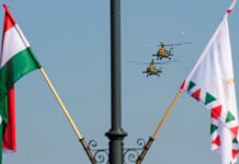 Luftparade über Budapest zum 20. August!