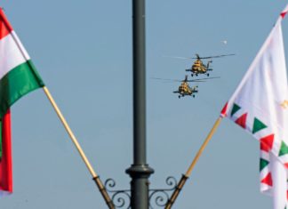 Luftparade über Budapest zum 20. August!