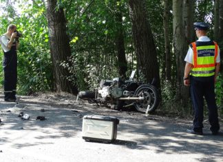 Tödlicher Motorradunfall nähe des Grenzübergangs von Ásotthalom!