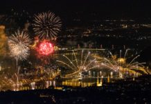 Budapester Feuerwerk zum Nationalfeiertag wieder einmal herausragend!