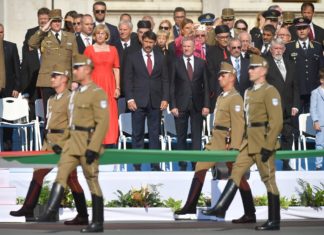 Die Offiziellen Feierlichkeiten zum Nationalfeiertag Ungarns in Budapest