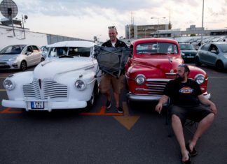Trendy cars im neuen Budapester Autokino