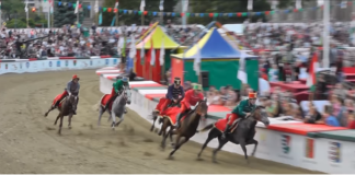 Traditionelles Pferderennen in Budapest am Heldenplatz!