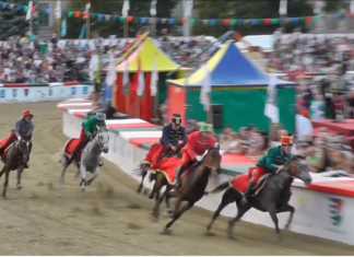 Traditionelles Pferderennen in Budapest am Heldenplatz!