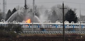 Gasexplosion im Gasspeicher von Nagyhegyes