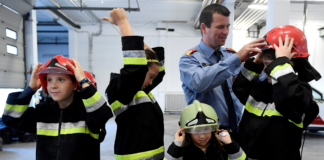 Kindertag bei der Budapester Feuerwehr