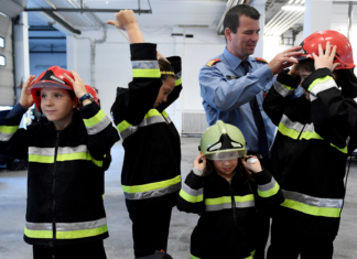 Kindertag bei der Budapester Feuerwehr