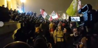 Auch gestern wieder Zehntausende Demonstranten in Budapest