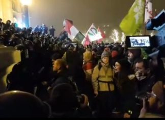 Auch gestern wieder Zehntausende Demonstranten in Budapest