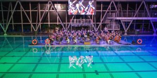 Das Győr Philharmonic Orchestra mit Konzert auf Wasser