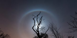 Ein ungewöhnliches himmlisches Phänomen wurde nachts über Budapest fotografiert