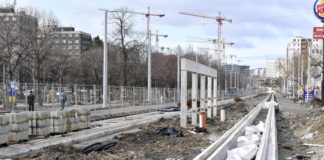 Der Bau der Straßenbahnlinie 1 in Budapest geht schnell voran