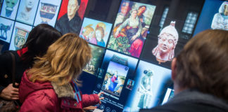 Die weltweit größte Museum LCD-Wand im Szépművészeti in Budapest