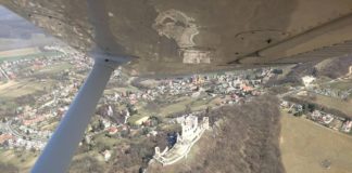 Ungarische Burg von oben