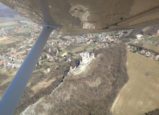 Ungarische Burg von oben